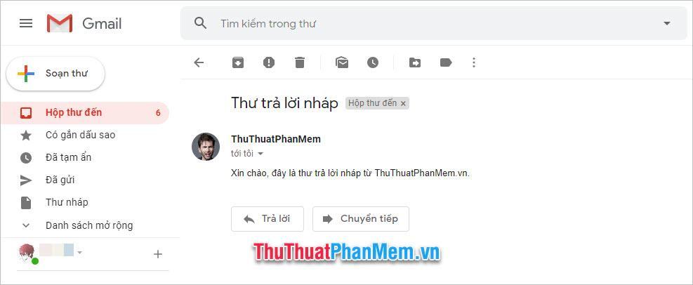 Địa chỉ gửi thư sẽ là Gmail mà con bạn đã thêm