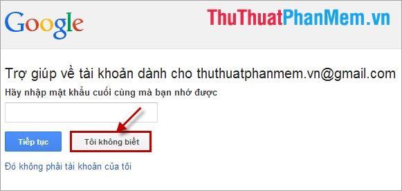 Tôi không biết