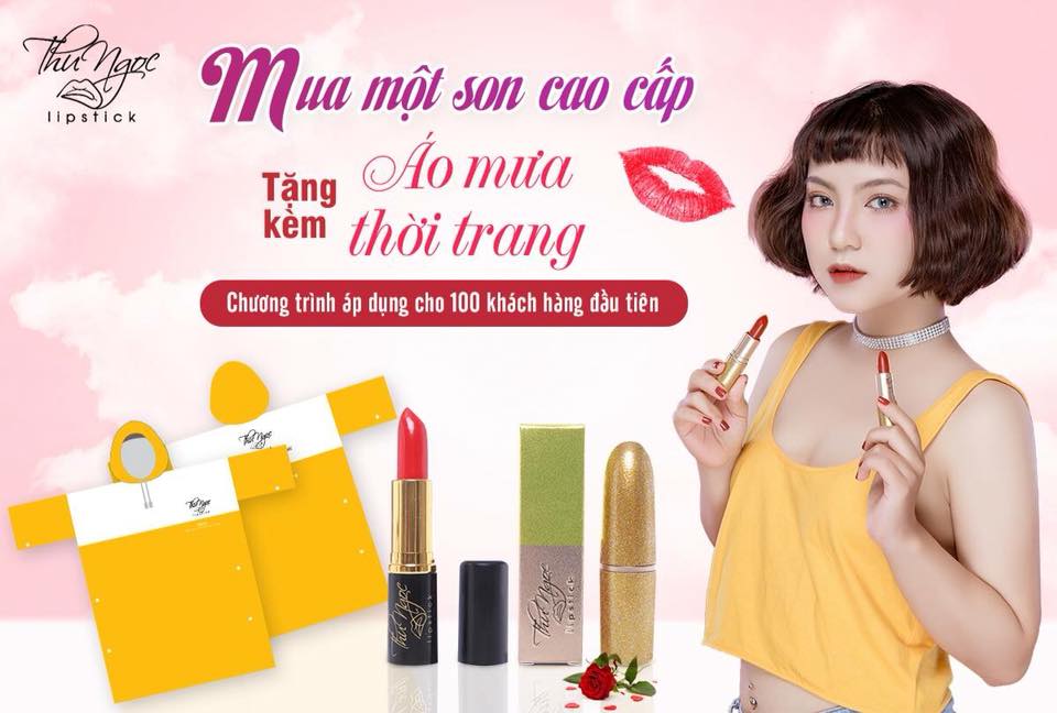 Banner ảnh mỹ phẩm son môi