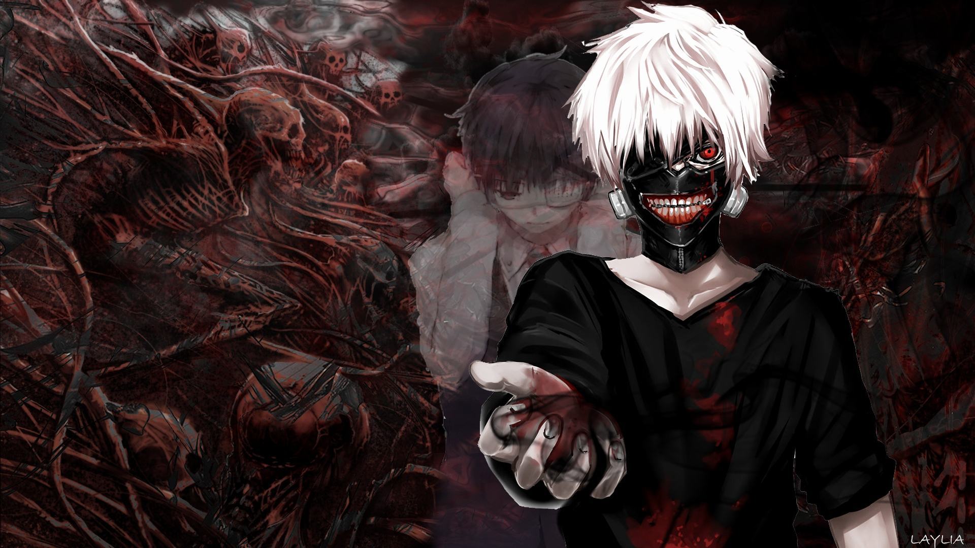 Hình nền anime Kaneki Ken cho laptop