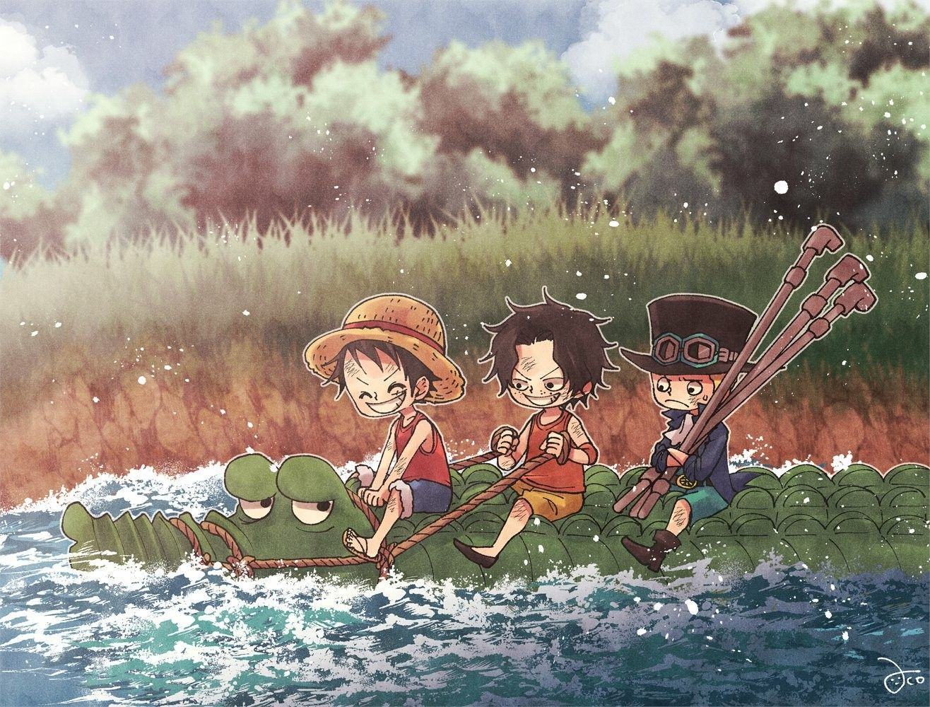 Ảnh chibi Luffy đáng yêu và ngộ nghĩnh