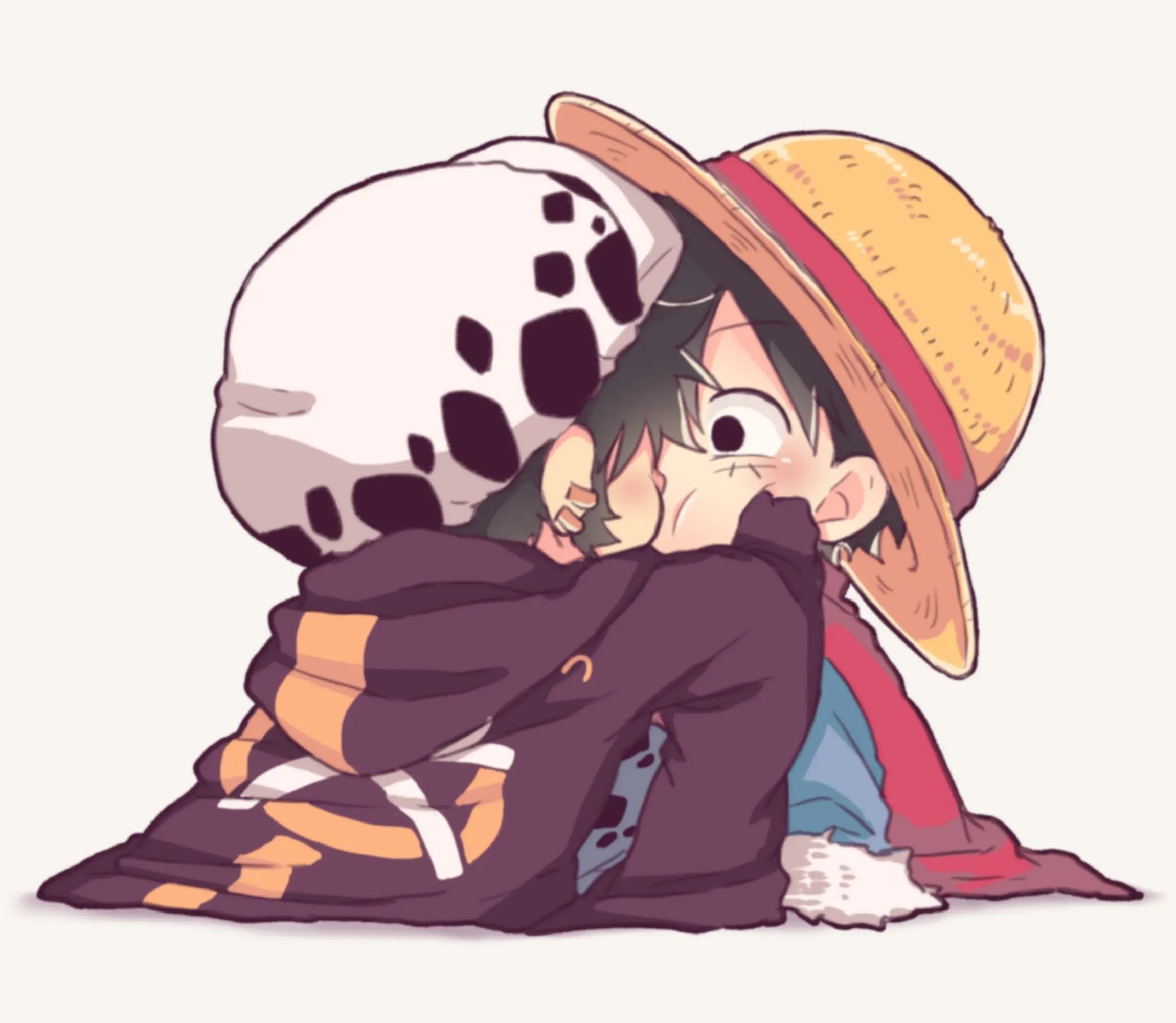 Luffy và LawLu chibi