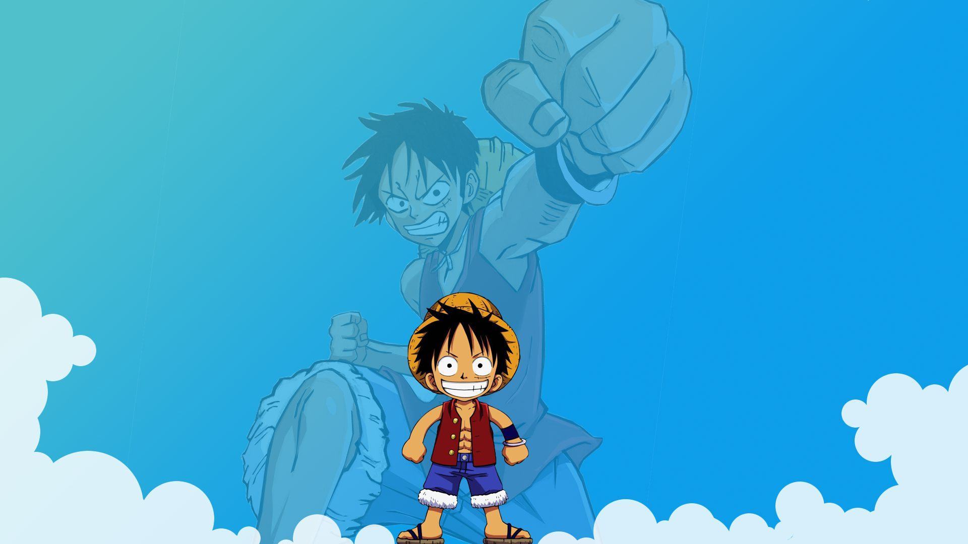 Hình nền luffy chibi cực ngầu cho máy tính