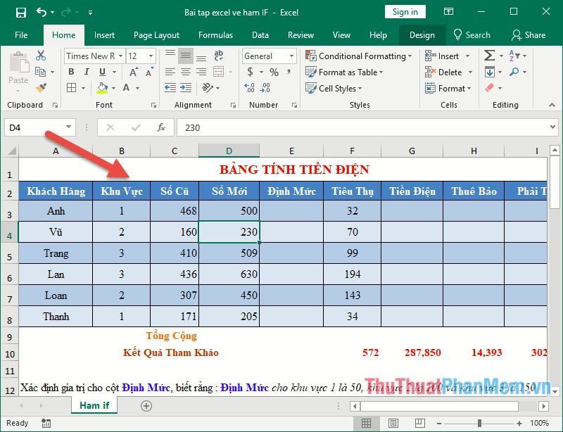 Bảng màu trong Excel