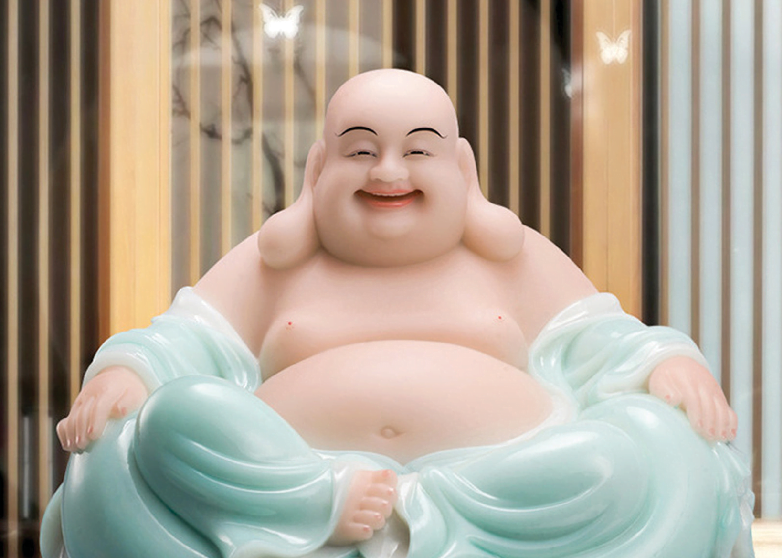 Phật Di Lặc cười