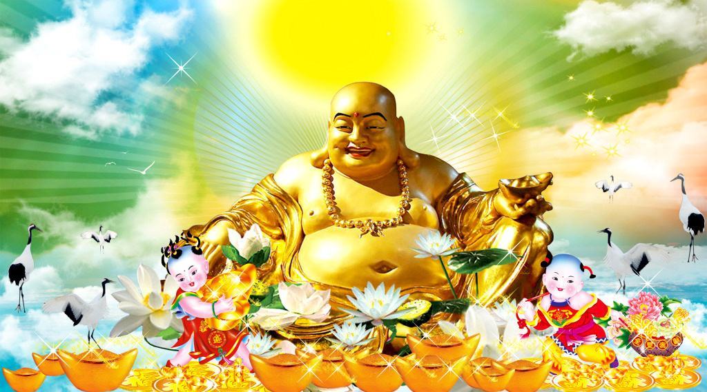Tượng Phật Di Lặc bằng vàng