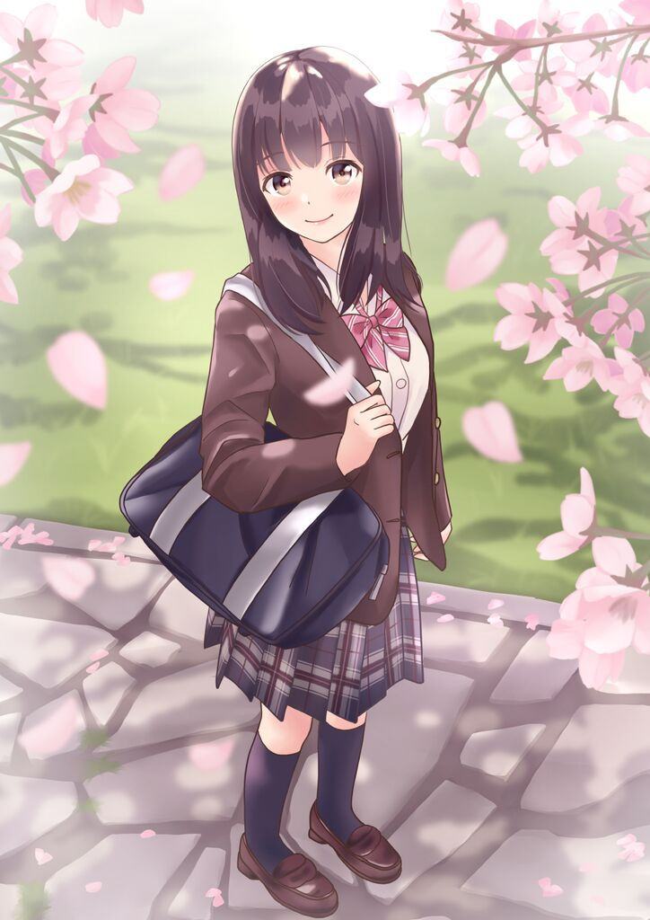 Hình nền điện thoại anime girl dễ thương