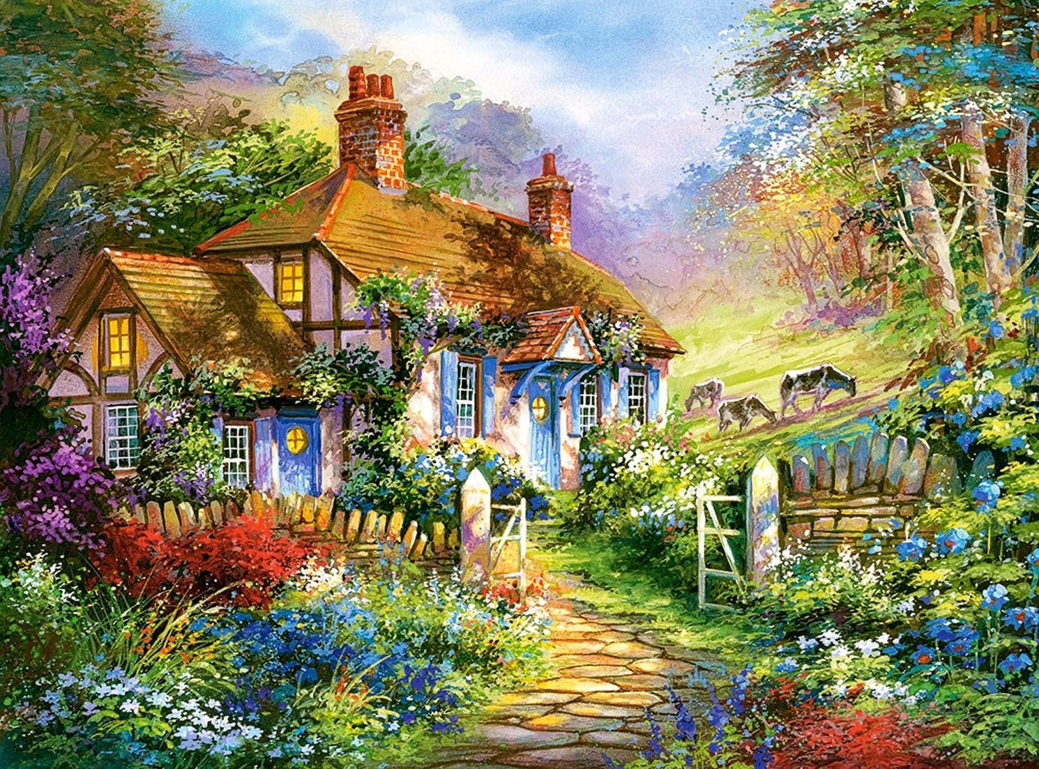 Hình ảnh ngôi nhà và khu vườn