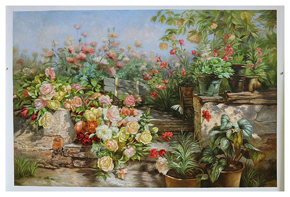 Vẽ tranh vườn hoa