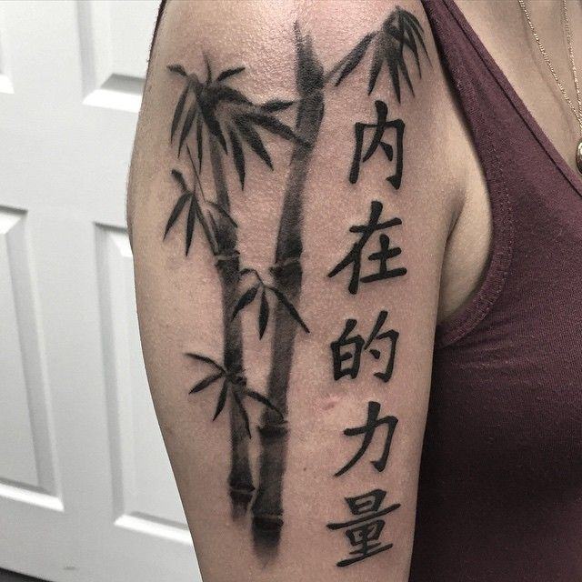 Tattoo  hình xăm cây tre ở bắp tay nam  Tattoo for men  Bamboo tattoo  Tattoos for women Dog tattoos