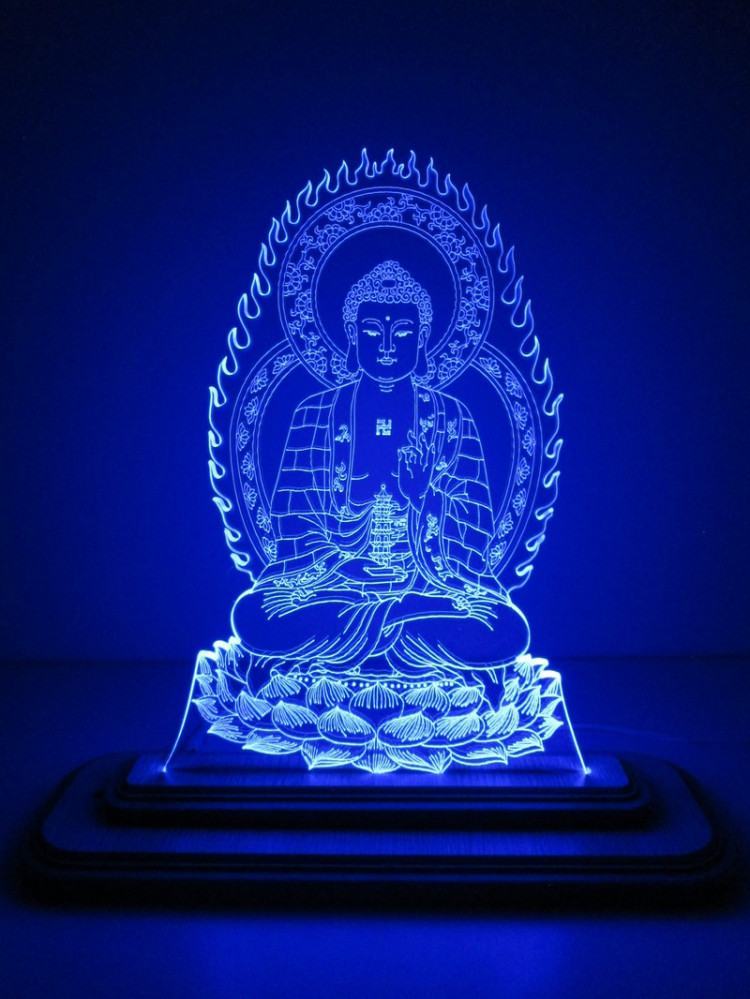 Đèn LED hình Phật 3D