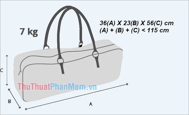Kích thước hành lý xách tay của Vietnam Airlines