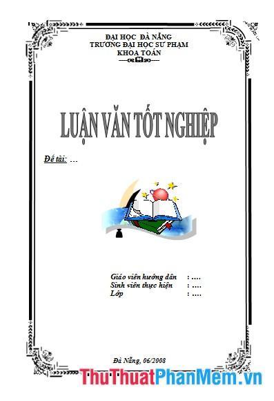 Mẫu bìa luận văn, luận án đẹp 5