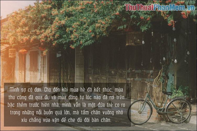 Cho đến khi mùa hè đã kết thúc, mùa thu cũng đã qua đi, và mùa đông tự lúc nào đã rơi trên bậc thềm trước hiên nhà