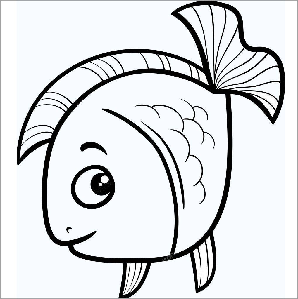 Cuốn sách tô màu con cá cho trẻ em tô màu