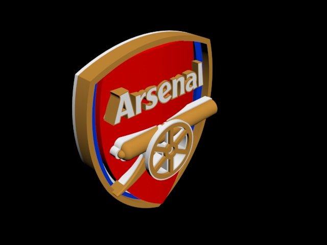Arsenal logo 3d