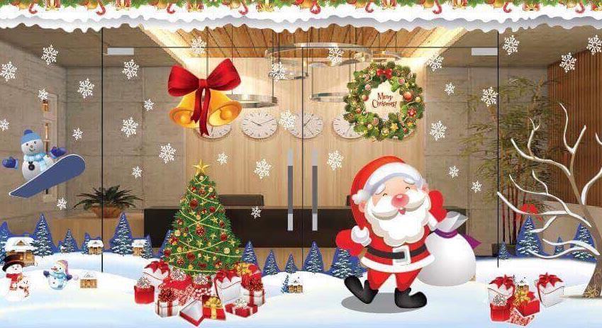 Hình ảnh trang trí noel tại cửa hàng đẹp nhất