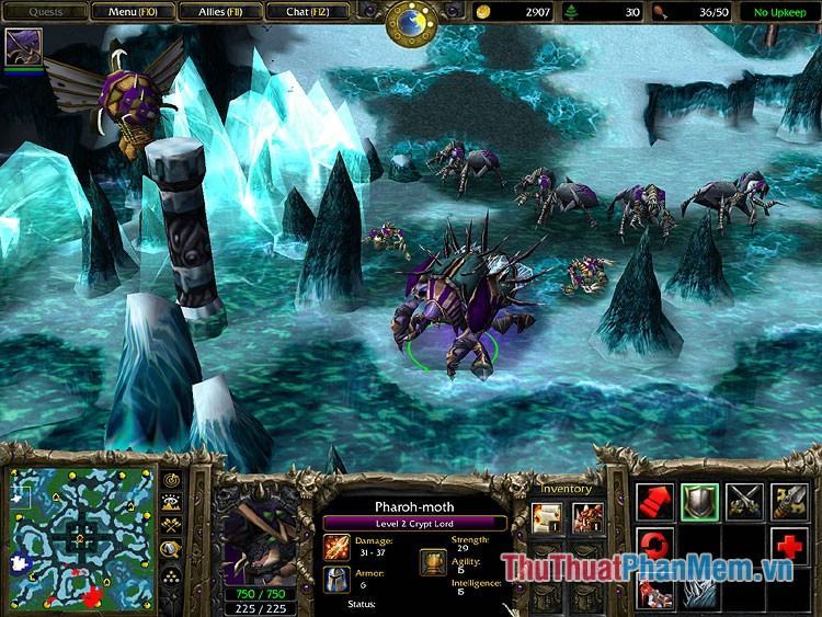 Mã gian lận Warcraft 3 Frozen Throne