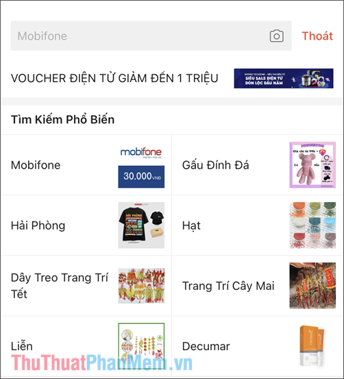 Hoàn tất xóa toàn bộ lịch sử tìm kiếm sản phẩm đã mua trên Shopee