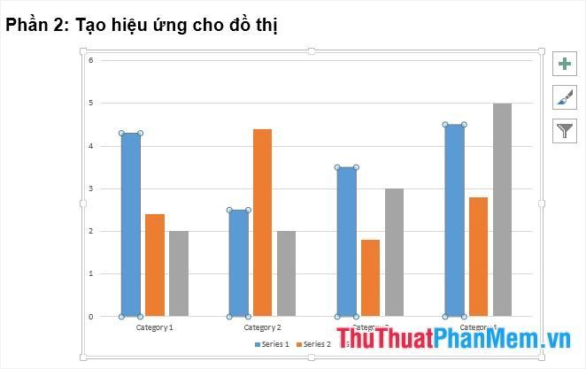 Chọn đồ thị để tạo hiệu ứng