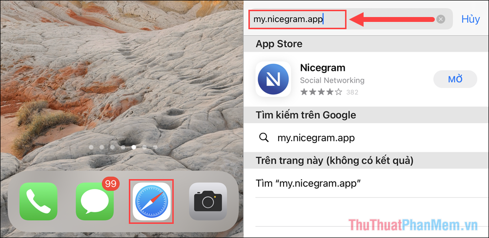 Truy cập My.nicegram.app