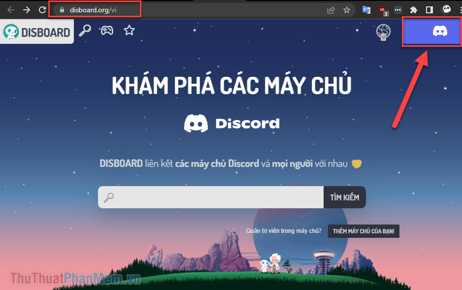 Sử dụng tài khoản Discord của bạn để đăng nhập