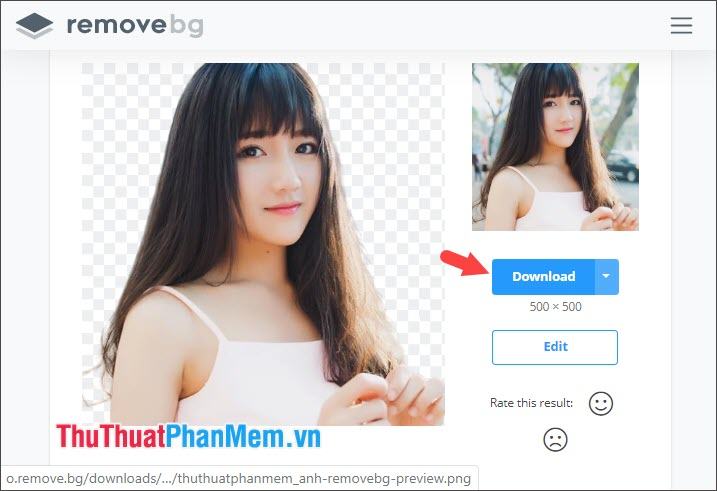 Chọn Download để tải ảnh nền về