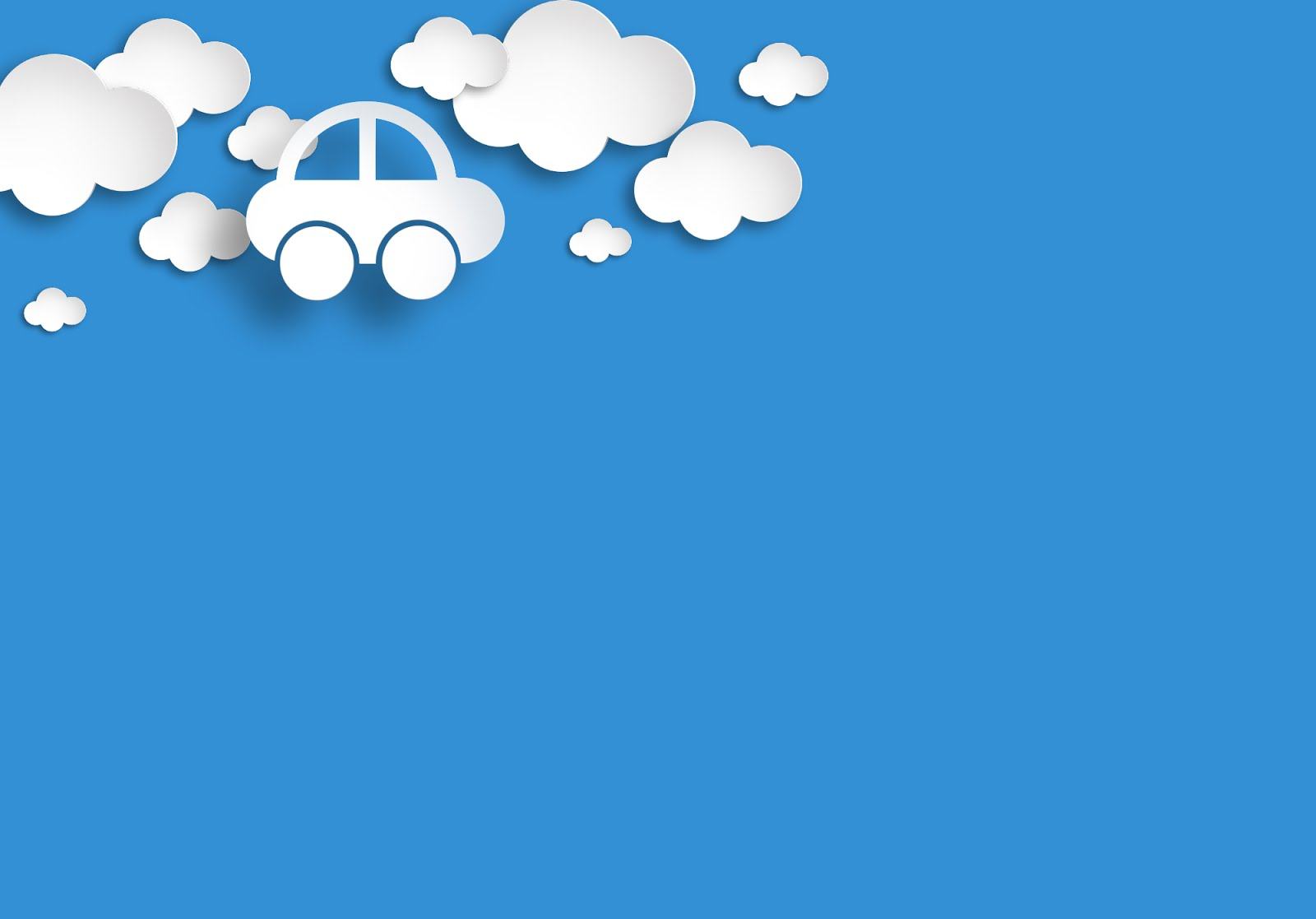 Hình nền cho PowerPoint taxi trên mây