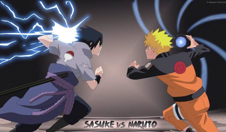 tranh naruto vs sasuke