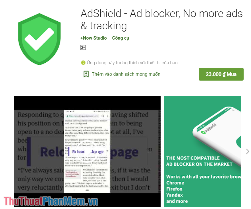 AdShield - Trình chặn quảng cáo