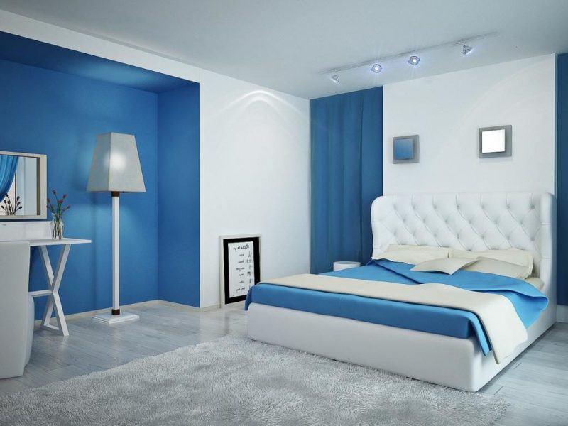 Mẫu phòng ngủ màu xanh nhẹ nhàng