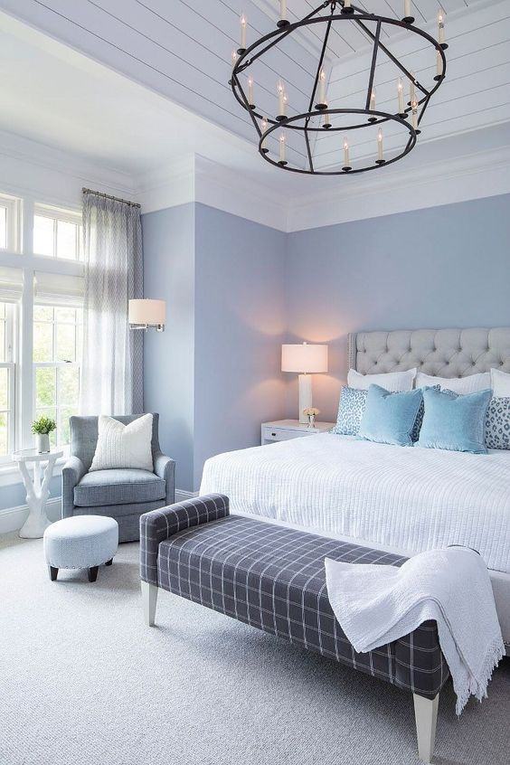 Thiết kế phòng ngủ màu xanh navy đẹp