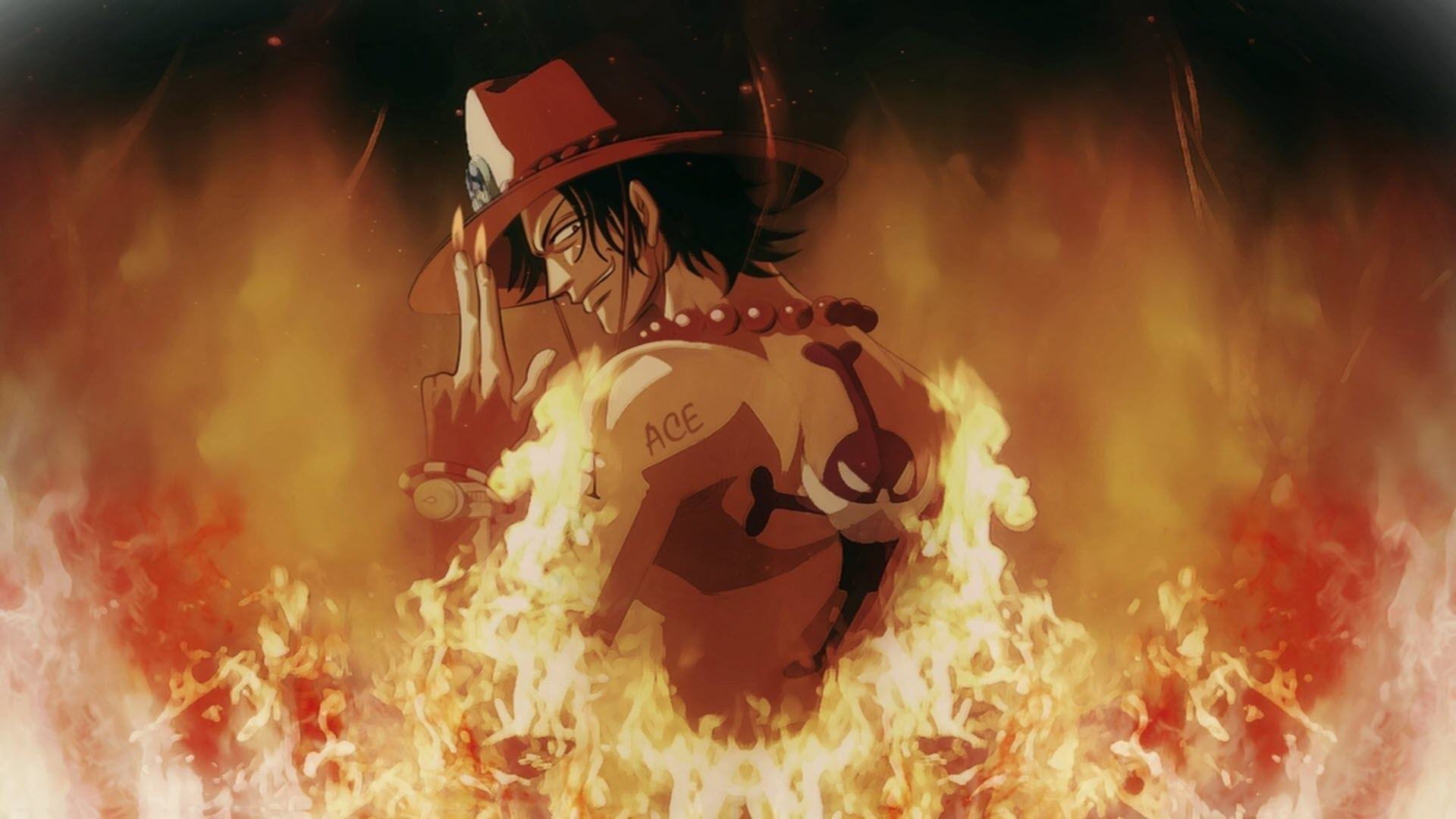 Hình nền Ace One Piece đẹp Full HD cho máy tính
