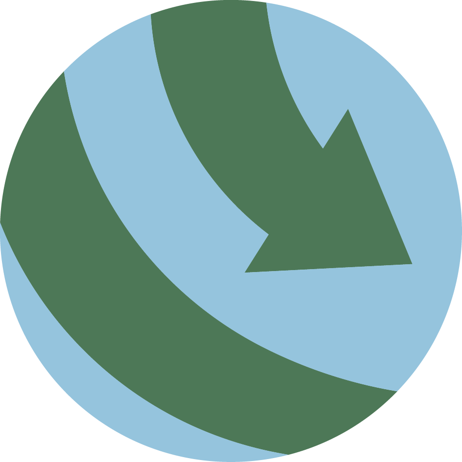 Logo quả địa cầu xoay