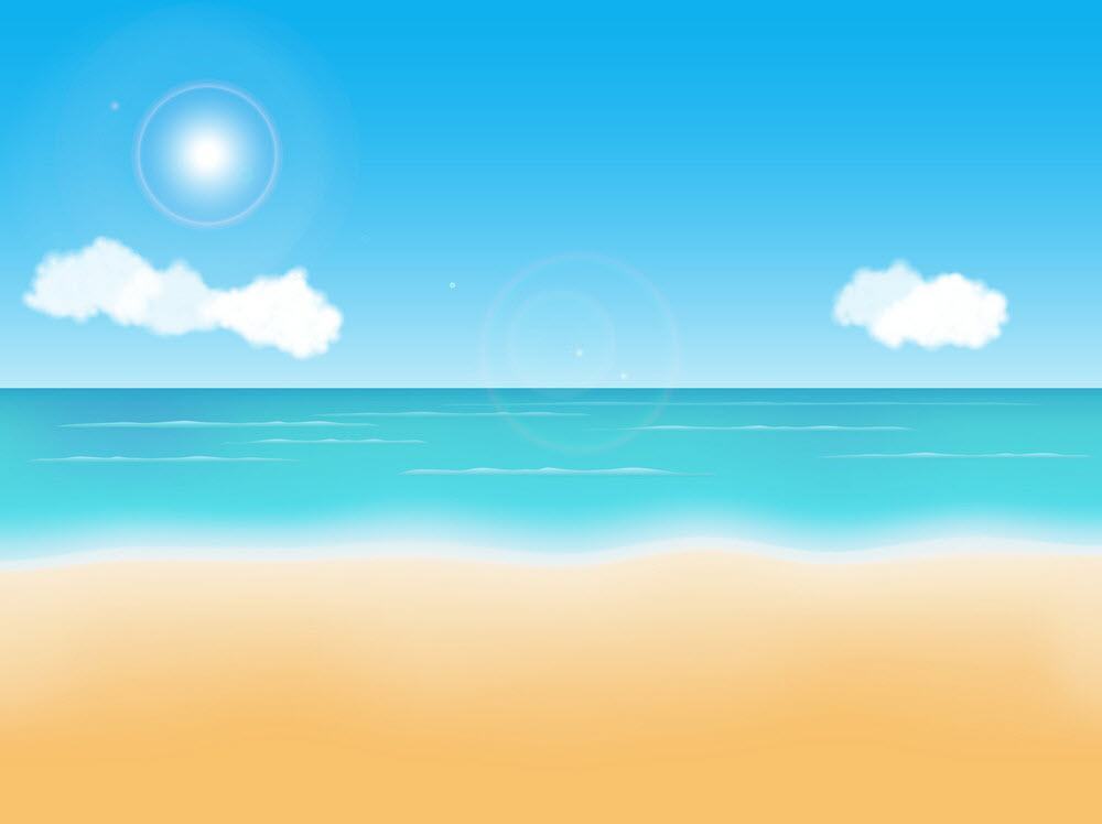 Nền biển và mặt trời