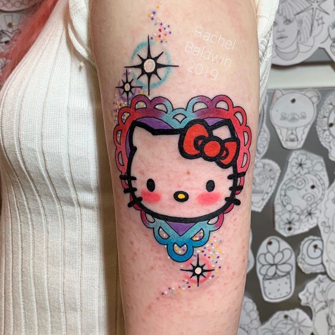 99 hình xăm Hello Kitty đẹp ngầu chất dễ thương nhất