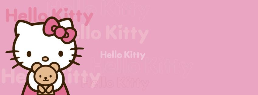 Ảnh bìa mèo Hello kitty dễ thương