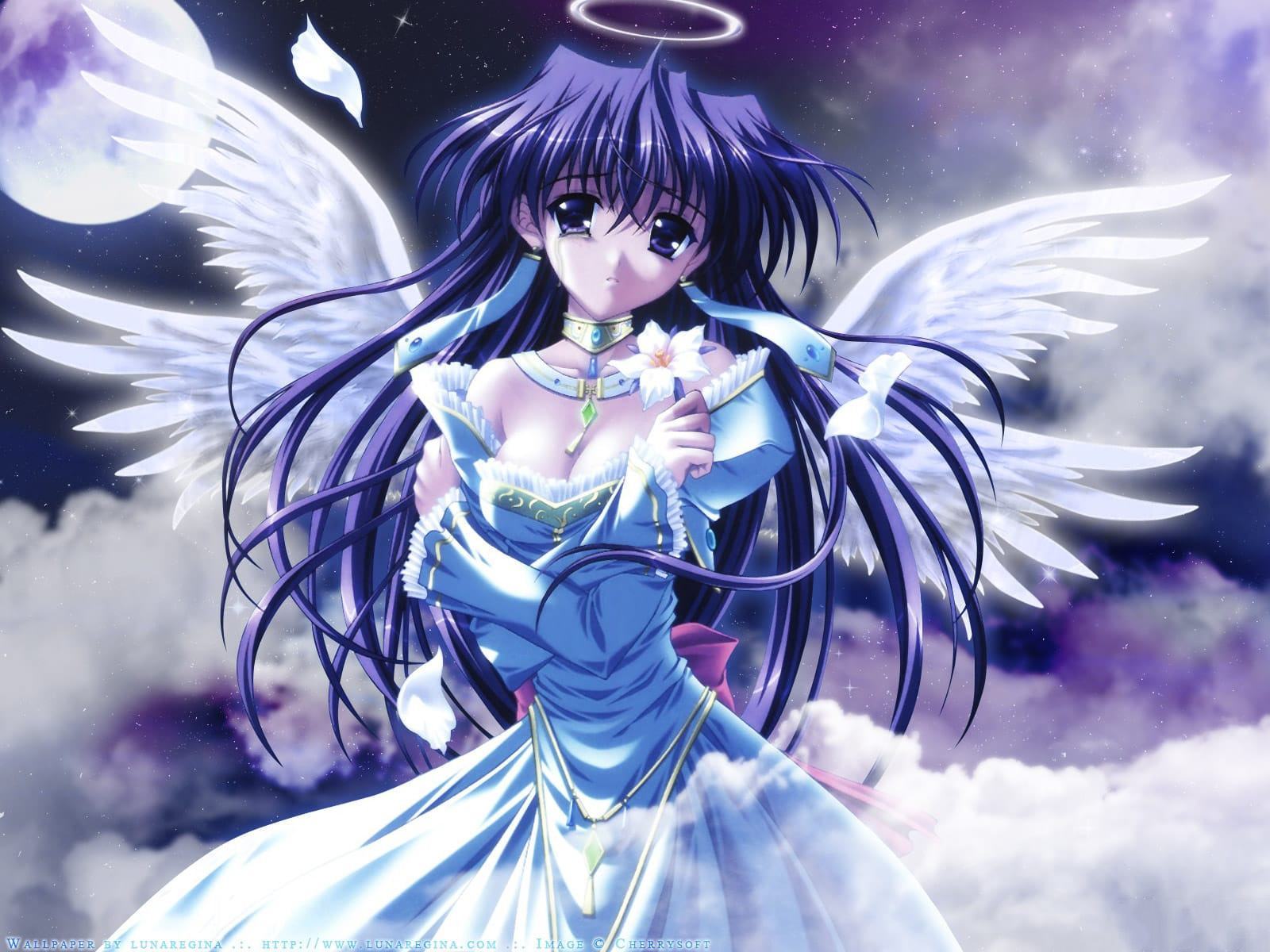 Hình ảnh anime thiên thần đẹp, dễ thương nhất