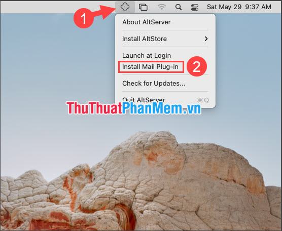 Chọn Cài đặt plugin thư