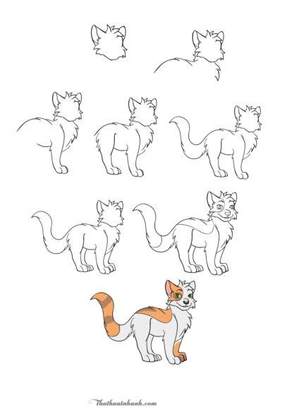 Cách Vẽ Con Mèo Đẹp Nhất