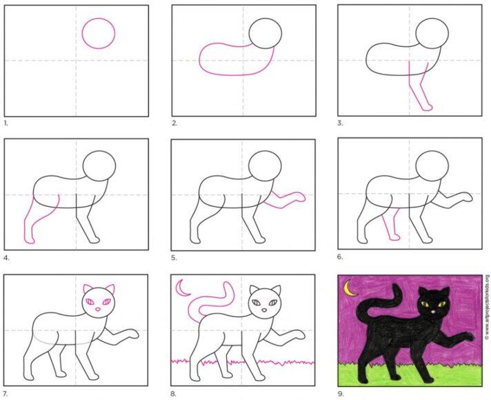 Làm thế nào để vẽ một con mèo chi tiết