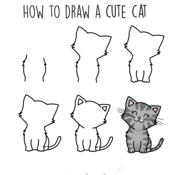 Cách Vẽ Mèo Dễ Dàng