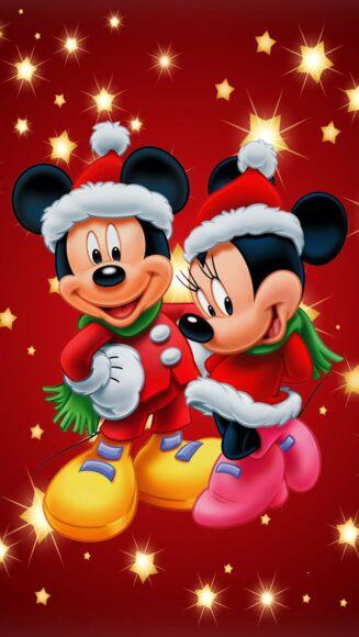 Hình Ảnh Giáng Sinh Chuột Mickey Dễ Thương