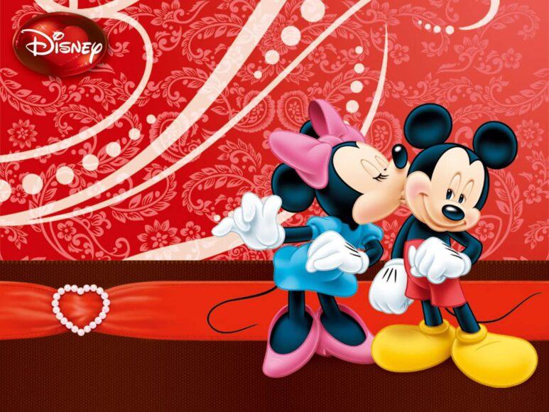 Hình ảnh chuột Mickey dễ thương trong ngày Valentine