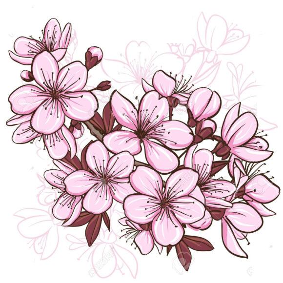 Hình minh họa Sakura sắc nét
