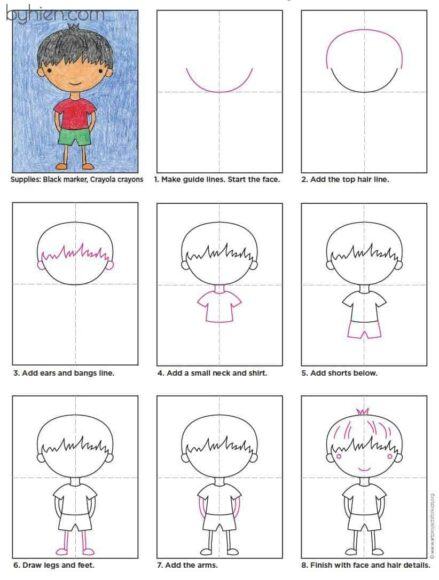 Cách vẽ nét đơn giản cho học sinh tiểu học