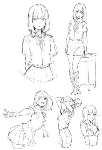 Cách Vẽ Nhân Vật Anime Nữ
