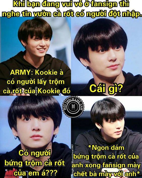 Anh dìm hàng BTS bằng tin xấu về vườn cà rốt của Kookie