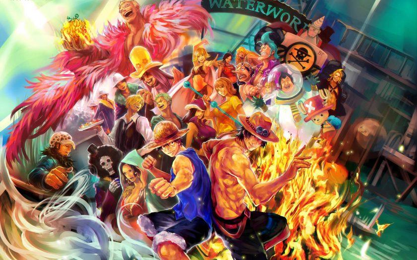Luffy và những người bạn của mình trong One Piece