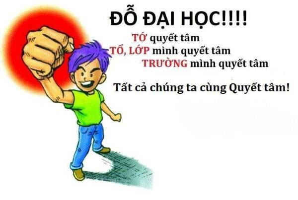 Ảnh quyết tâm ôn thi đại học